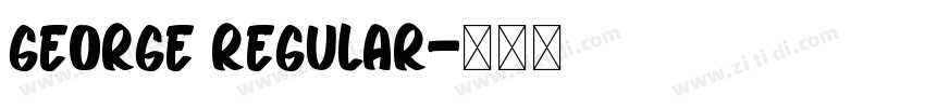 George Regular字体转换
